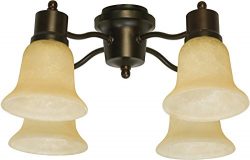 Craftmade LK402CFL-OB 4 Light Universal Fan Light Kit