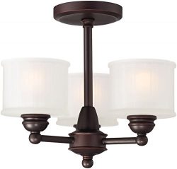 Minka Lavery 1738-167 Three Light Semi Flush Mount