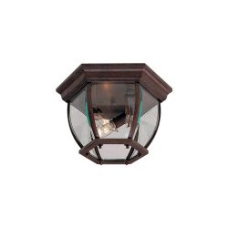 Minka Lavery 71174-91 3 Light Outdoor Flush Mount, Antique Bronze Finish