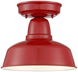 Urban Barn Collection 10 1/4″ Wide Red Ceiling Light