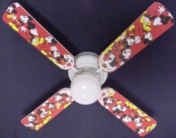 Ceiling Fan Designers Ceiling Fan, Disney Mickey Mouse #1, 42″