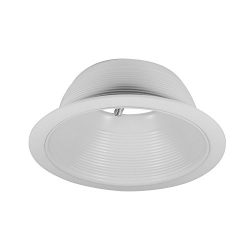 Four-Bros Lighting SB30/WHT Baffle Trim 6″ White Ring for 6″ Recessed Can Lighting-R ...