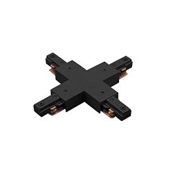 WAC Lighting J2-X-BK J Track 2-Circuit X Connector, Black