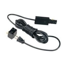 Hampton Bay Black Linear Live-End Power Feed with 15 ft. Cord Black