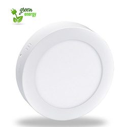 Surface Mount Led Ceiling Light-12W Round Flat LED Ceiling Light, 3000K, Warm White, Not-Dimmabl ...