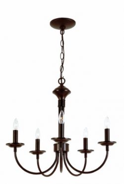 Trans Globe Lighting 9015 ROB Indoor  Candle 19″ Chandelier, Rubbed Oil Bronze