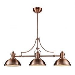 Elk 66145-3 Chadwick 3-Light Billiard Light, 21-Inch, Antique Copper