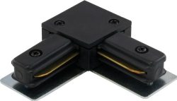 Liteline LC6102-BK L-Connector For Track Fixtures,  Black