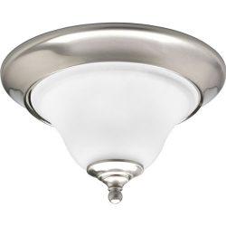 Progress Lighting P3475-09 1-Light Close-To-Ceiling Fixture, Brushed Nickel