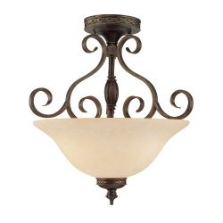 Millennium Lighting Alma 3 Light Semi-Flush Mount