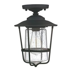 Capital Lighting 9607BK One Light Outdoor Ceiling