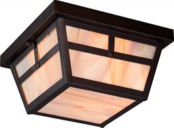 Nuvo Lighting 60/5676 Tanner Flush 2 Light 60-watt A19 Outdoor Close To Ceiling Porch and Patio  ...