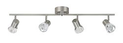 Catalina Lighting 20856-000 Pax Metal 4-Light LED Fixed Track, Chrome