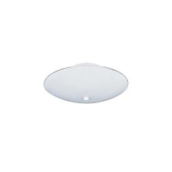 Sea Gull Lighting 7355-15 Close-to-Ceiling Fixture, White Glass and White, 3-Light