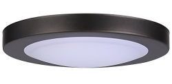 Cloudy Bay LMFFM712830ORB 7.5 inch LED Mini Flush Mount Ceiling Light 3000K Warm White Dimmable  ...