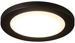 Cloudy Bay 12 inch LED Flush Mount Ceiling Light 4000K Cool White Dimmable 17W 1100lm -120W Inca ...