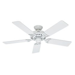 Hunter 53039 Summer Breeze 52-Inch Ceiling Fan with Five Blades, White