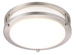 Cloudy Bay LED Flush Mount Ceiling Light,10 inch,17W(120W equivalent) Dimmable 1150lm,5000K Day  ...