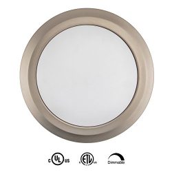 7.5″ LED FLush Mount Ceiling Light Fixture – Low Profile Dimmable Round Recessed Dis ...