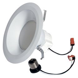 GE Lighting 95394 LED 10-watt 700-Lumen Dimmable 6-Inch Recessed Indoor Flood Downlight with Med ...