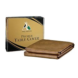 Pro Series TC8.5SD Premier Leatherette Pool Table Cover, Saddle, 8.5-Feet