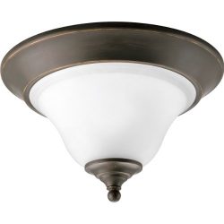 Progress Lighting P3475-20 1-Light Close-To-Ceiling Fixture, Antique Bronze