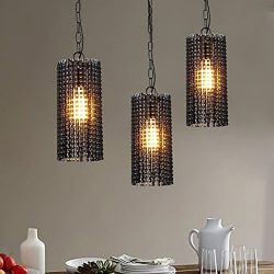 Rustic Pendant Light Industrial Pendent Lamp DIY Bicycle Chain Lampshade Bedroom / Shops LED Han ...