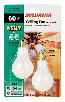 Sylvania 2-Pack 60 Watt Candelabra Ceiling Fan Light Bulbs