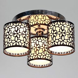 Lightinthebox Modern 3 Light Flush Mount Creative Painting Metal Ceiling Light Fixture Chandelie ...