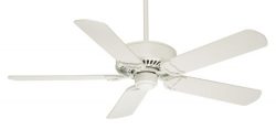 Casablanca 59510 Panama DC 54-Inch 5-Blade Ceiling Fan, Snow White with Matte Snow White Blades