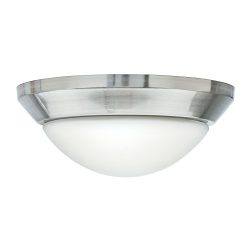 Casablanca 99051 Incandescent Globe Fixture with Cased White Glass, Brushed Nickel