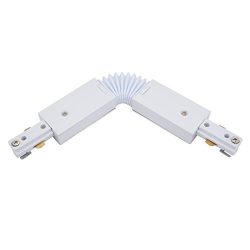 uxcell Track Connector 3-Wire Angle-free Flexible Rail Joiner Light Mounted Fitting