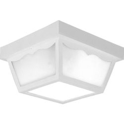 Progress Lighting P5745-30 Non-Metallic Ceiling Light with 1-Piece White Acrylic Diffuser, White