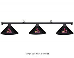 Imperial MLB St. Louis Cardinals Black Metal Shade & Black Bar Billiard Pool Table Light