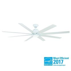 Home Decorators Collection Kensgrove 72 in. LED Indoor/Outdoor White Ceiling Fan with Light Kit  ...