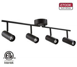 LEONLITE 28W LED Dimmable Track Light, ETL Listed 4-in-1 Ceiling Spot Lighting, 1800lm, Flexibly ...