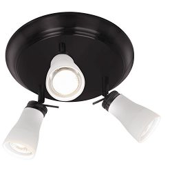 Brinks 7366-113 Hampton 3-Light Circle Nouveaux Track Light, Oil Rubbed Bronze