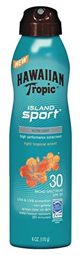 Hawaiian Tropic Island Sport Ultra-Light SPF 30, 6 Oz (Pack of 2)