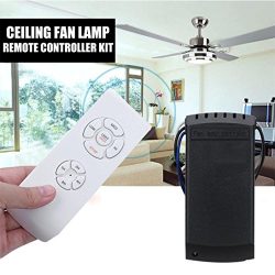 Remote Control, USHOT Universal Ceiling Fan Lamp Remote Controller Kit+Timing Wireless Remote Co ...