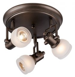 Pro Track Chace Pewter 10″ Wide 3-Light Ceiling Light