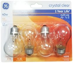 GE Ceiling Fan Bulb, 40W, 4pk