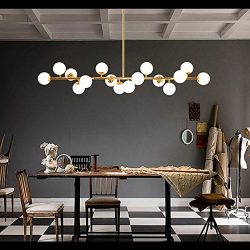 Fandian Post-Modern Ceiling Light Chandelier Pendant Lamp, DNA Shaped with Bulb LED16PCS Require ...