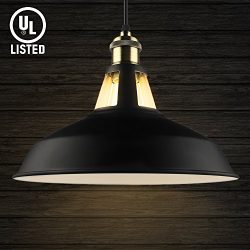 B2ocled Pendant Light Industrial Barn Antique Metal Dome Shade Hanging Lights Fixture for Kitche ...