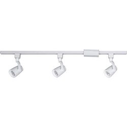 Progress Lighting P900008-028-27 LED Three-Light Track Kit, White