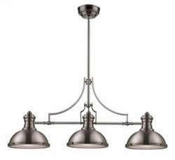 ELK Lighting 66125-3 Chadwick 3-Light Billiard Light, 21-Inch, Satin Nickel