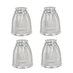 Aspen Creative 23025-4 Transitional Style Light Accessory (4 Pack), Clear