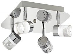 Pro Track Linda Square Chrome LED Track Fixture