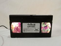 Upcycled The Thrill of it All! Movie VHS Tape LED Light Mood Lighting, Night Light, Bookshelf Li ...