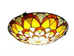 Fine Art Lighting S1646 Tiffany Style Semi Flush Lamp