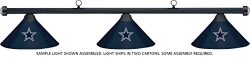 NFL Dallas Cowboys Blue Metal Shade & Black Bar Billiard Pool Table Light